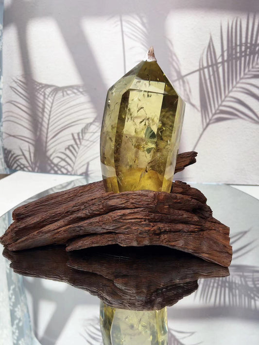 natural citrine tower