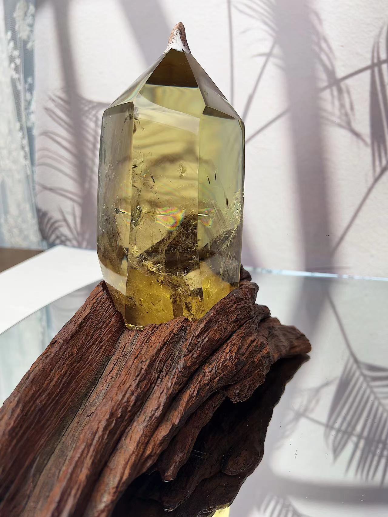 natural citrine tower