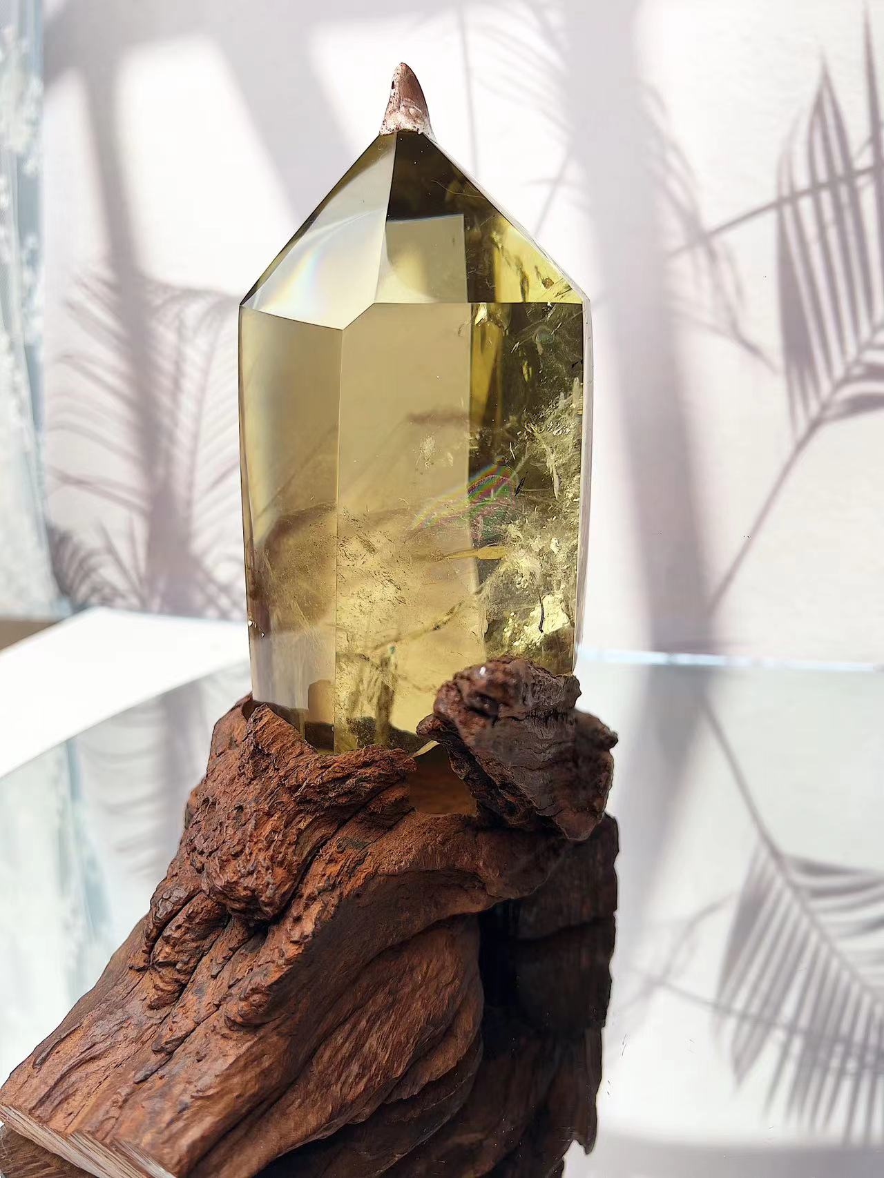 natural citrine tower