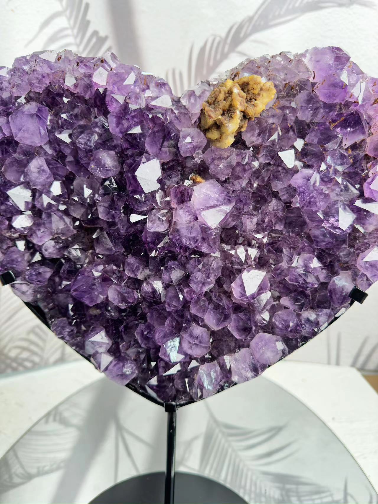 purple crystal heart