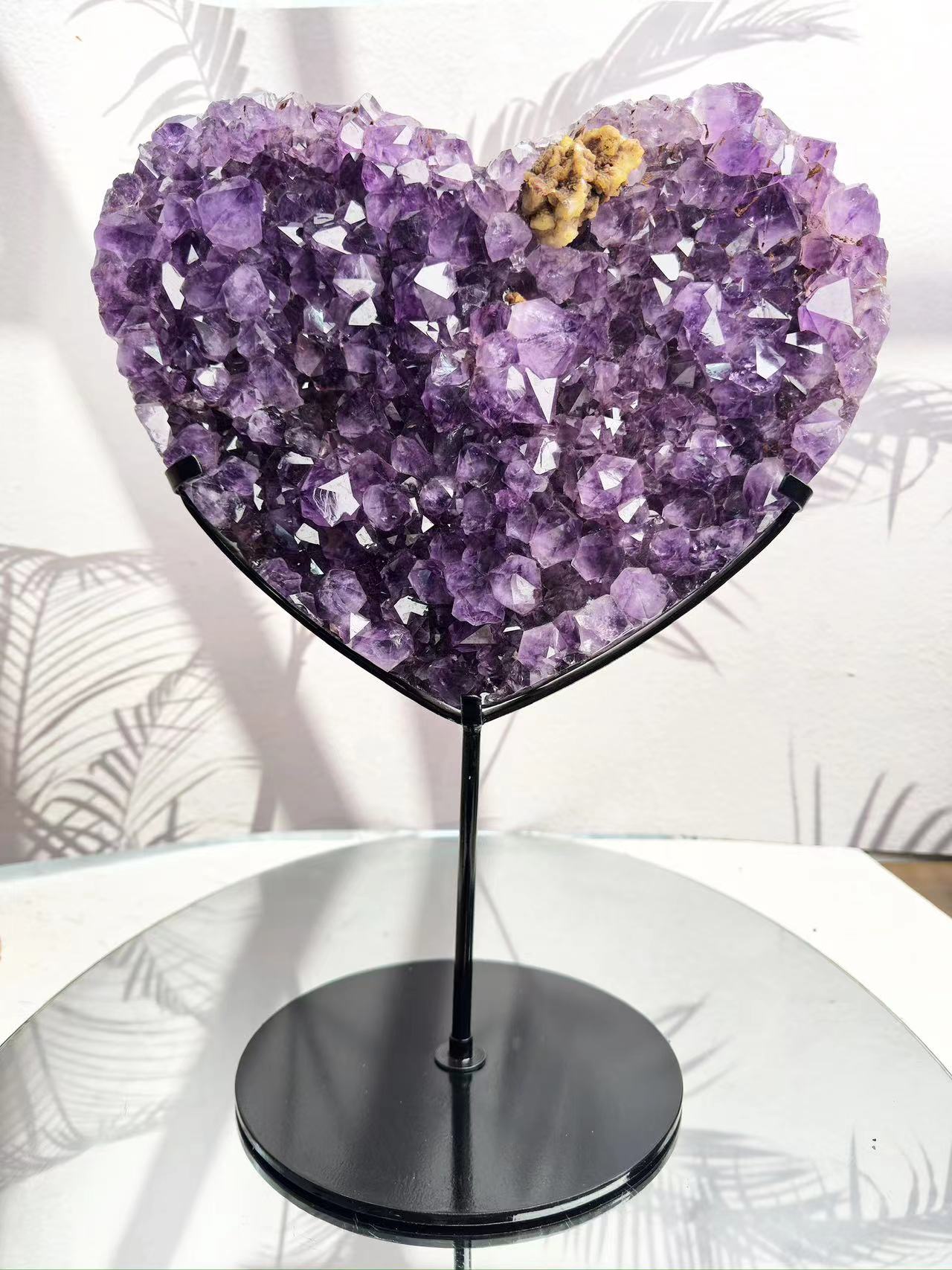 purple crystal heart