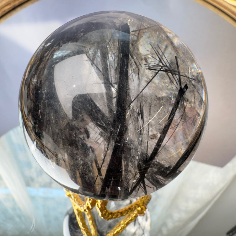 Black Tourmaline Crystal Sphere