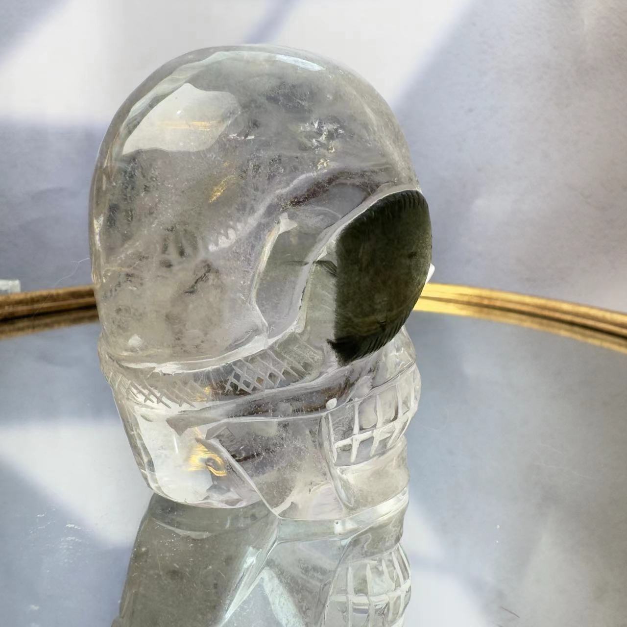 Cyclops Chlorite Crystal Skull