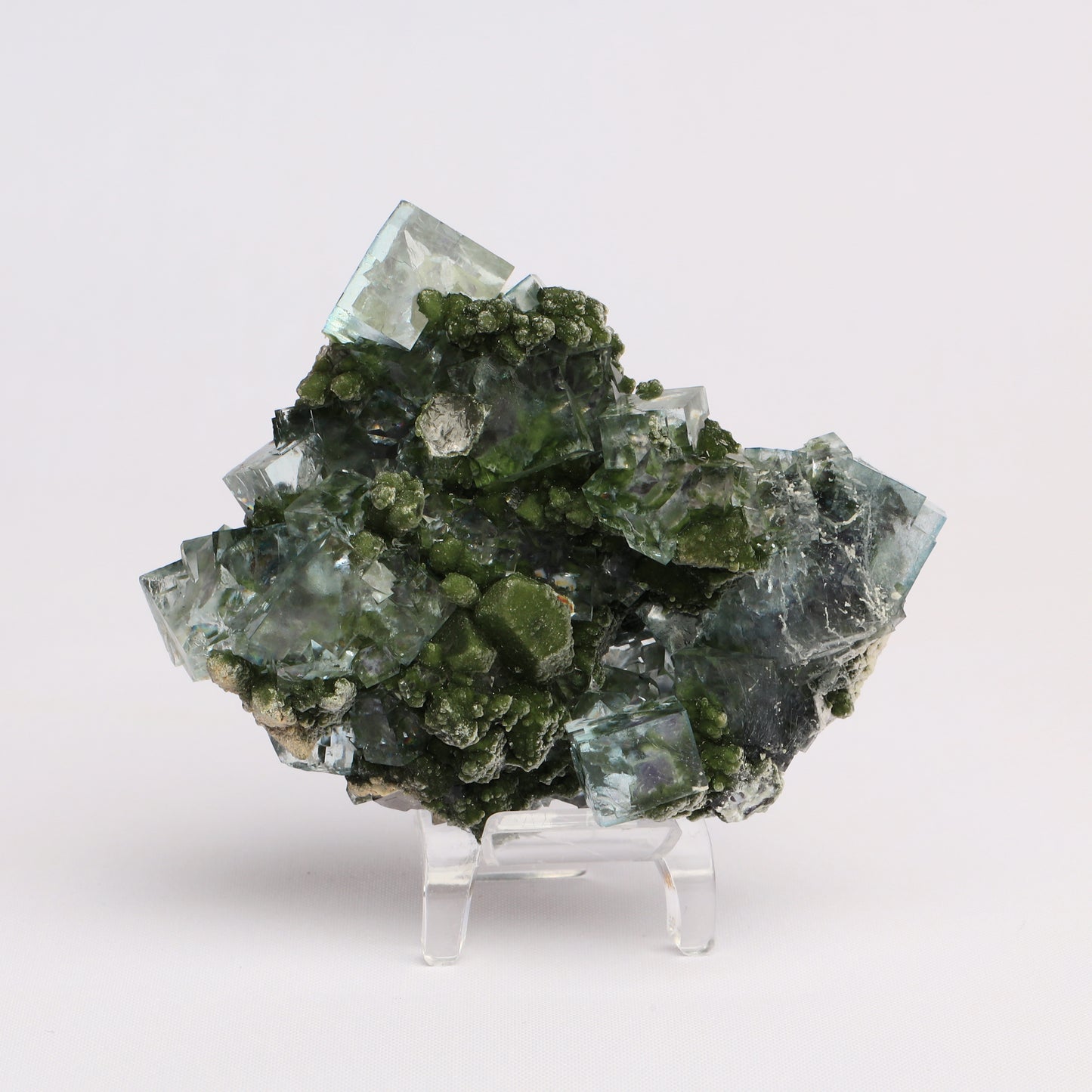 Fluorite Green Crystal Symbiosis