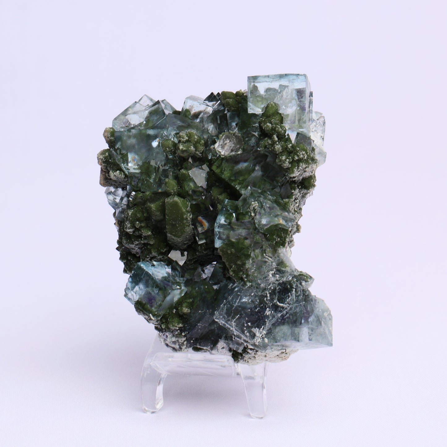 Fluorite Green Crystal Symbiosis