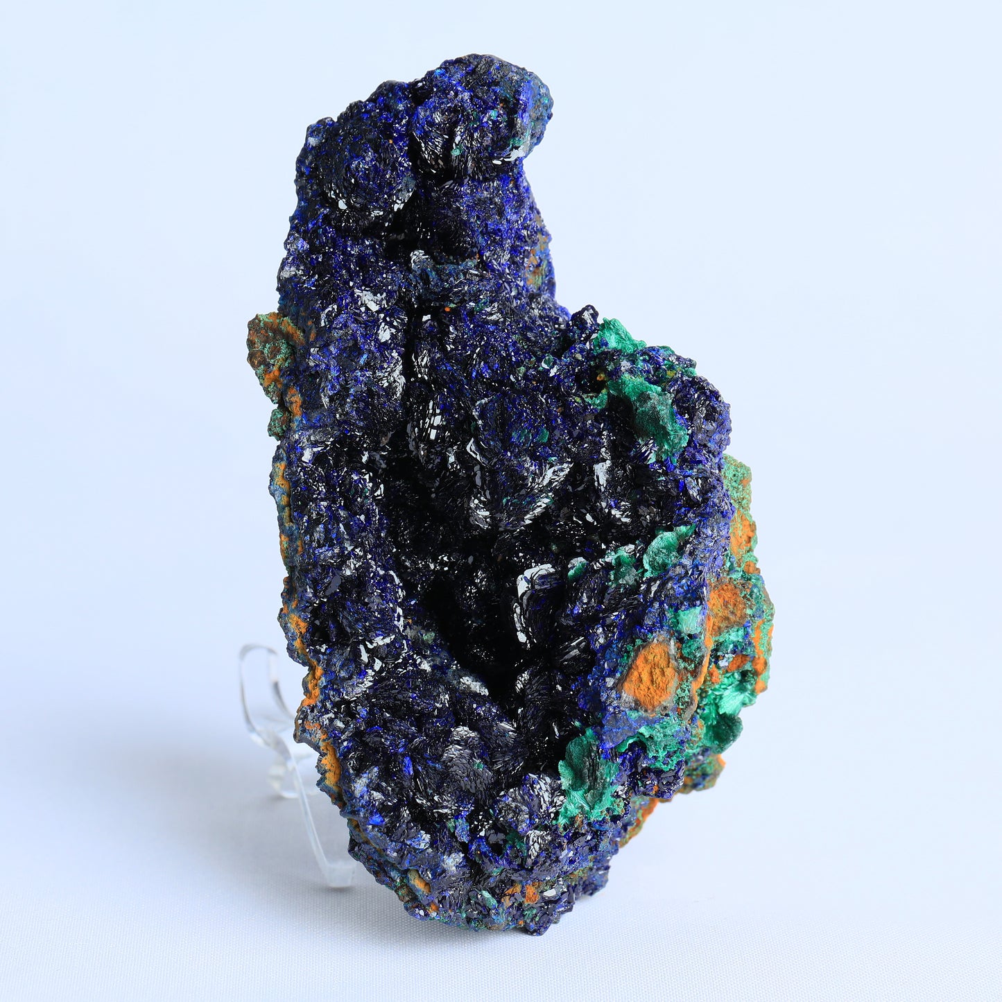 Symbiosis of azurite and malachite